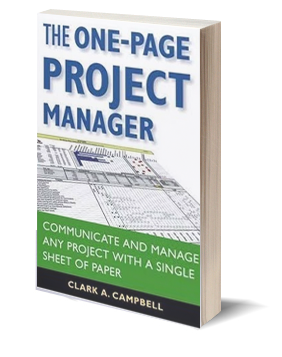 one page project manager